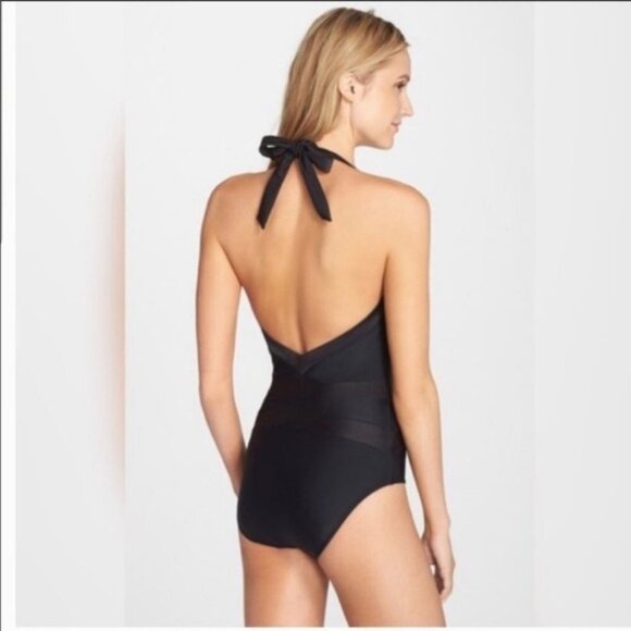 Ted Baker London Ralinda Halter Swimsuit black NWT - Picture 2 of 13